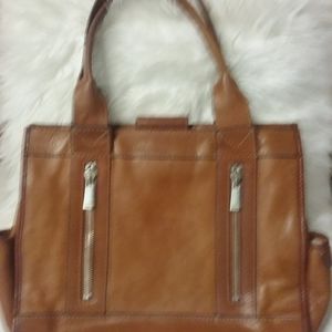 Vintage Michael Kors Brown Pebbled Leather Tote